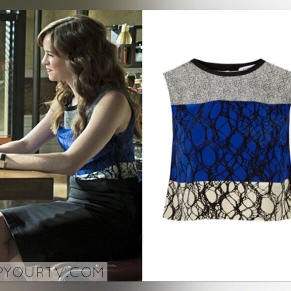 Elizabeth and James Nathena Silk Crepe Sleeveless Blouse Size Small - Picture 3 of 11